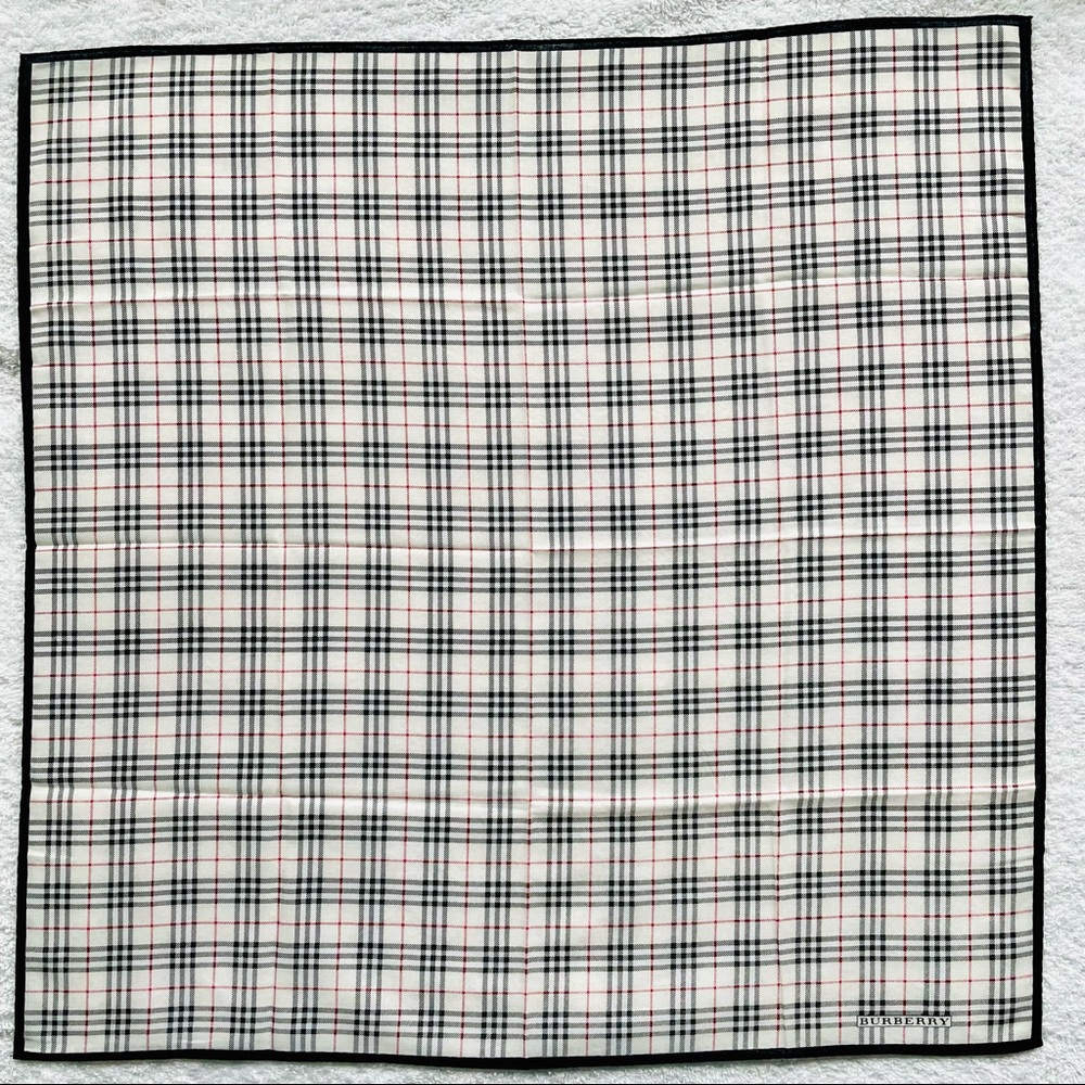 Burberry mini scarf handkerchief nova check Cotton unisex women men bag hair